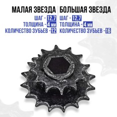 Плавающая звёздочка для рамы прямого привода.